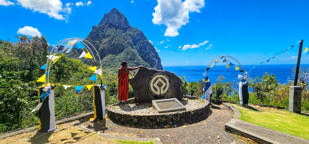 De Pitons bergen op Saint Lucia